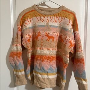 Sweet Patterned Wool-blend Sweater